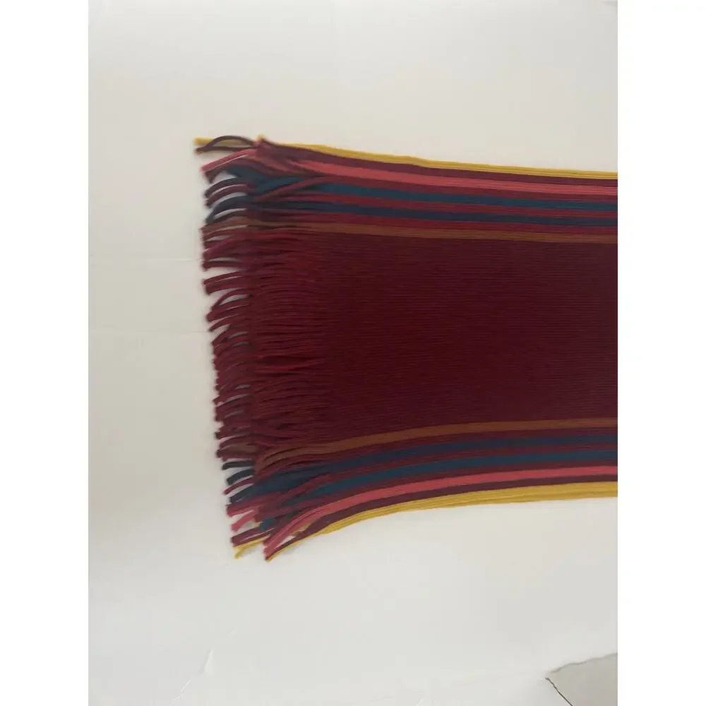 PAUL SMITH MENS 100% WOOL COLORFUL SCARF66
